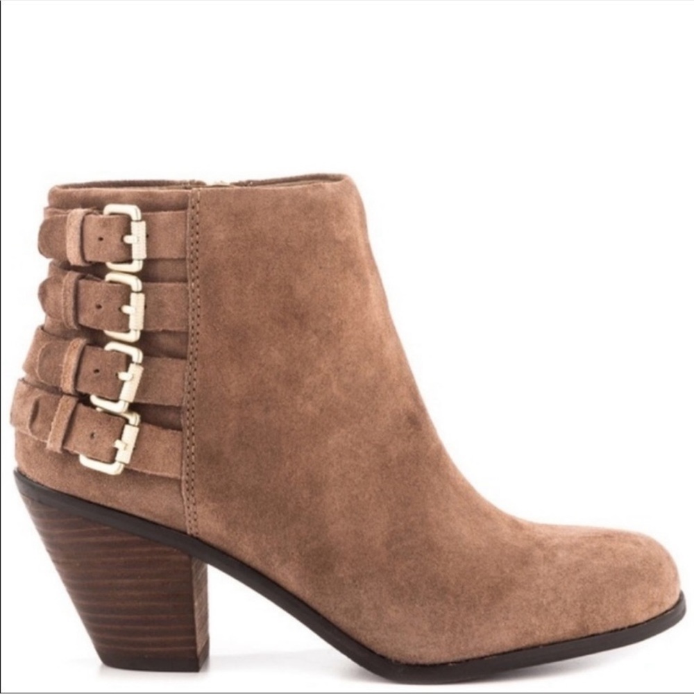 Sam Edelman Lucca Ankle Heeled Buckle Booties - Picture 2 of 13